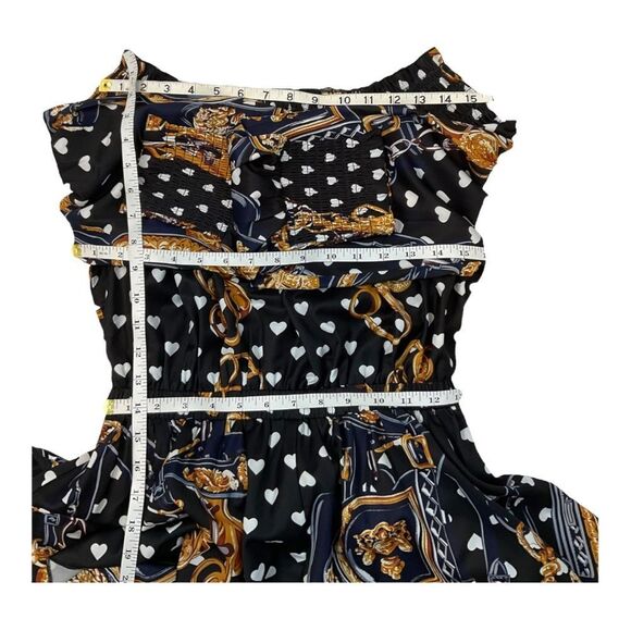 LATISTE BY AMY Three Tier Ruffled Grecian Gala MAXI  Dress. SIZE MEDIUM - Picture 10 of 11